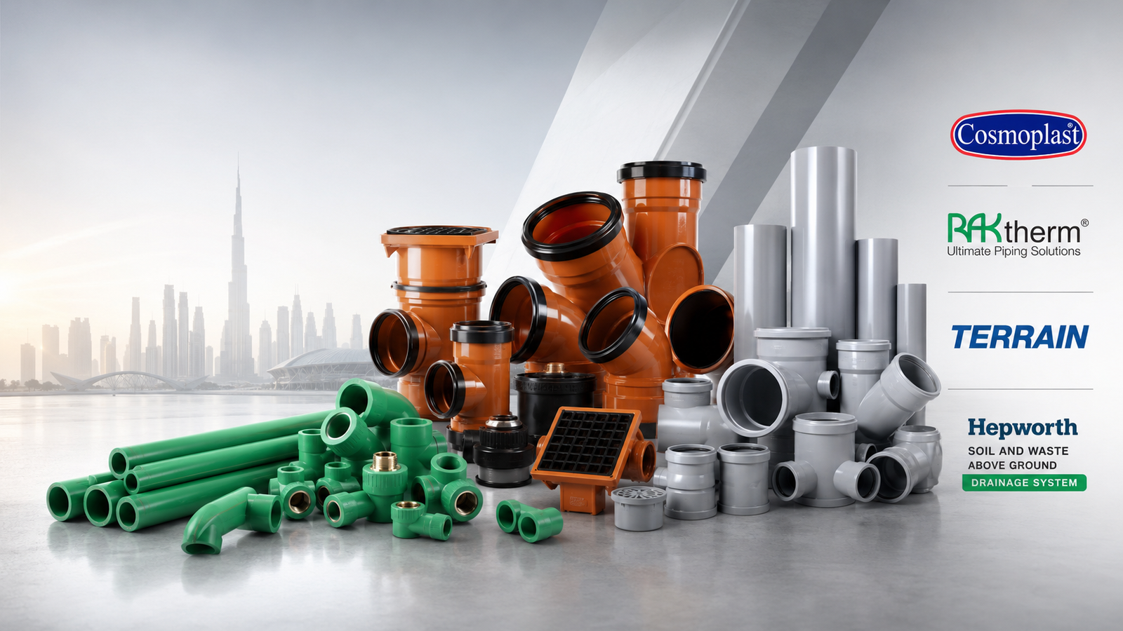 Plumbing products and sanitary materials for UAE projects